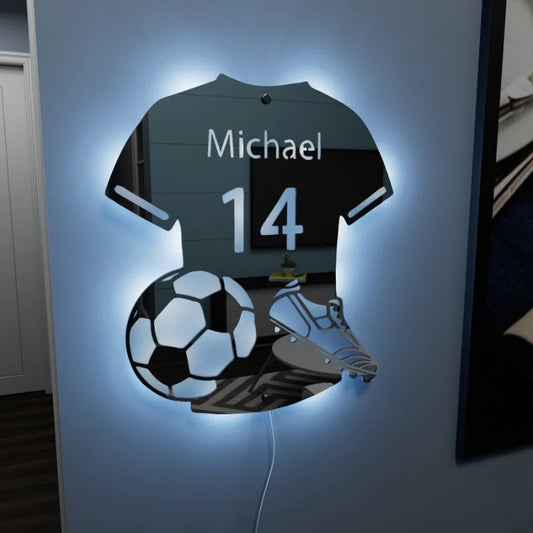 LumiGoal™ - Maillot miroir lumineux personnalisable