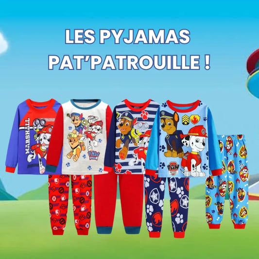 Pyjamas inspirés de Pat'Patrouille pour enfants